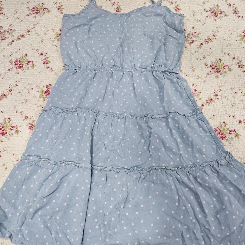 Polka dot tiered sundress